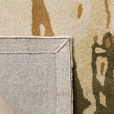 8' x 10' Green Safavieh Bella Collection BEL120A Handmade Modern Abstract Premium Wool Area Rug Beige 8' x 10' Green Safavieh Bella Collection BEL120A Handmade Modern Abstract Premium Wool Area Rug Beige
